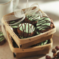 Chocolate Peppermint Shortbread Cookies Recipe | Land O’Lakes image