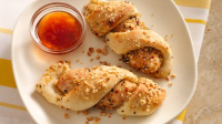 Cashew Chicken Twists with Spicy Orange Sauce Recipe ... image