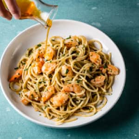 Spaghetti Aglio e Olio with Shrimp | Cook's Illustrated image