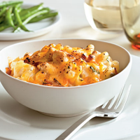 BAKED MAC AND CHEESE WITH CHICKEN AND BACON RECIPES