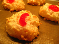 Coconut Macaroons With a Cherry Top Recipe - Food.com image