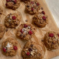 Healthy Trail Mix Cookies (gluten free, dairy free, nut free) image