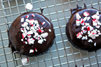 Chocolate-Mint Thins With Candy Cane Crunch Recipe - NYT ... image