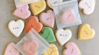 Conversation Heart Cookies Recipe | Martha Stewart image