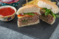 My Most Coveted Secret: Herb-Garlic Butter Hamburgers on a ... image