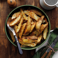 Baked Garlic Parmesan Potato Wedges Recipe: How to Make It image
