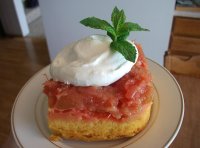 Rhubarb Pineapple Upside-Down Cake | Just A Pinch Recipes image