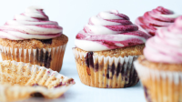 Blueberry Cupcakes Recipe | Martha Stewart image