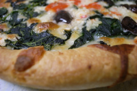 Spinach Pizza Recipe Inspired By Domino's Right At Home image