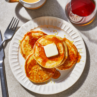 Lemon Pancakes Recipe | EatingWell image