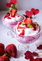 Strawberry Cheesecake Cups - No-Bake Valentine's Day ... image