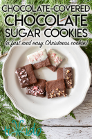 Chocolate Dipped Chocolate Sugar Cookies (a Fast and Easy ... image