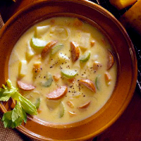Hot-Stuff Kielbasa-Cheese Soup | Midwest Living image