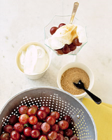 Grapes With Sour Cream and Brown Sugar Recipe | Martha Stewart image