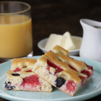 Mixed Berry Sheet Pan Pancakes Recipe by Tasty image