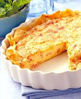 Bacon-and-Swiss quiche with phyllo crust | Recipes | WW USA image