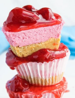 Strawberry Cheesecake Cupcakes (No Bake) - CakeWhiz image