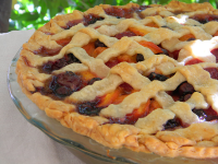 Summer is Here Triple Berry Peach Pie Recipe | Allrecipes image