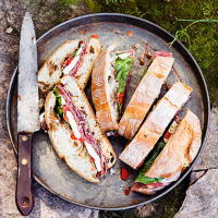 Pressed Italian Sandwiches Recipe | MyRecipes image