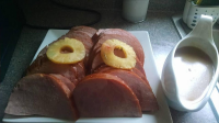 Mom's Baked Ham and Pineapple Gravy | Just A Pinch Recipes image