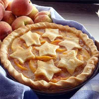 Peach Pie With Cut-Out Pastry Recipe | Land O’Lakes image