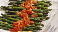 Asparagus with Tomatoes Recipe - BettyCrocker.com image