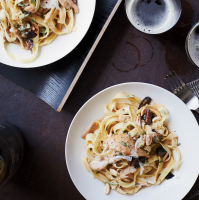Tagliatelle with Braised Chicken and Figs Recipe - Kyle ... image