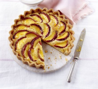 Peach & almond tart recipe | BBC Good Food image