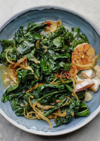 Garlic-and-Parmesan-Braised Greens Recipe | Bon Appétit image