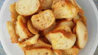Salt and Garlic Bagel Chips Recipe | Allrecipes image