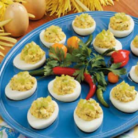 Blue Cheese Deviled Eggs Recipe: How to Make It image