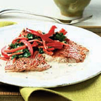 Roasted Red Snapper with Coconut-Ginger Sauce image