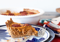 Pumpkin Tart With Pecan Crust Recipe | Allrecipes image