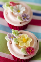 CUPCAKES WITH FLOWERS RECIPES