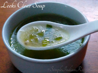 Leeks Clear Soup | Simple Indian Recipes image