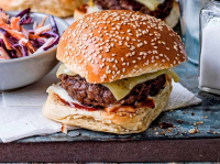 Burgers and slaw recipe - olivemagazine image