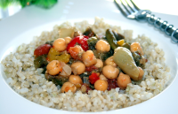 Roasted Vegetables With Chickpeas Recipe - Food.com image