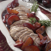 Pork Tenderloin with Roasted Plums & Rosemary Recipe ... image