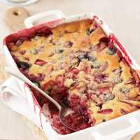 Mixed-Berry Spoon Cake Recipe - Grace Parisi | Food & Wine image
