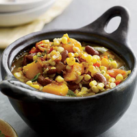 Bean, Corn and Squash Stew Recipe | MyRecipes image