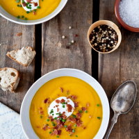Butternut Squash and Leek Soup Recipe - The Food & Wine ... image