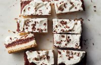 Cheesecake-Chocolate Pudding Bars Recipe - NYT Cooking image