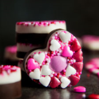 Homemade Chocolate Hearts - Seasoned Sprinkles image