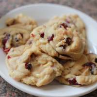 White Chocolate and Cranberry Cookies Recipe | Allrecipes image