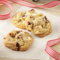 White Chocolate Cran-Pecan Cookies Recipe: How to Make It - Taste of Home: Find Recipes, Appetizers, Desserts, Holiday Recipes & Healthy Cooking Tips image