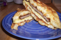 Sausage and Egg Waffle Sandwich Recipe - Food.com image