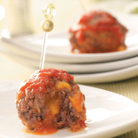Cheddar Stuffed Meatballs Recipe: How to Make It image