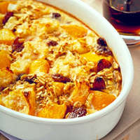 Breakfast Bread Pudding with Peaches | Recipes | WW USA image