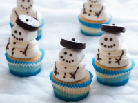 Snowman Cupcakes Recipe | Food Network Kitchen | Food Network image