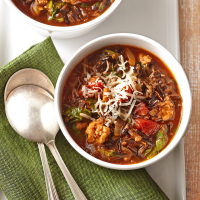 Italian Wild Rice Soup Recipe | EatingWell image